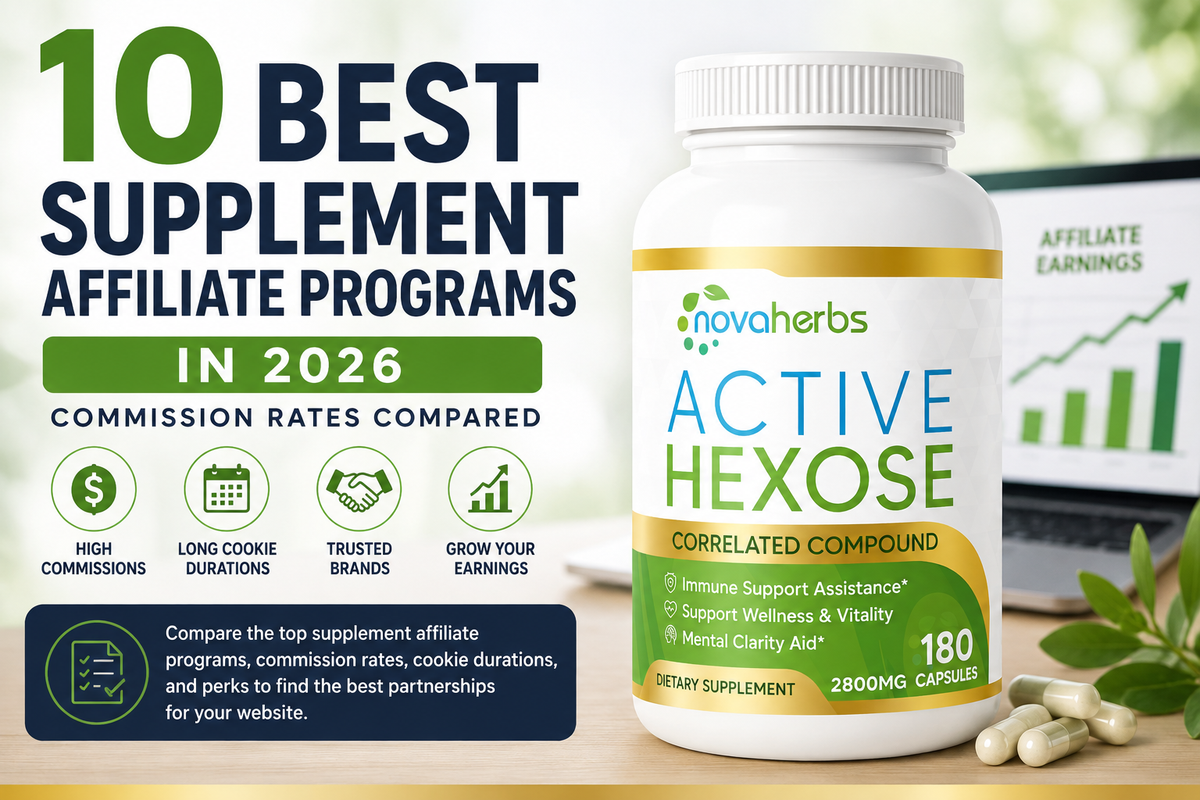 10 Best Supplement Affiliate Programs in 2026 (Commission Rates Compared)