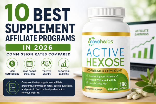 10 Best Supplement Affiliate Programs in 2026 (Commission Rates Compared)